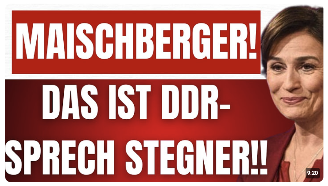 MAISCHBERGER: AfD-Mann BAUMANN zerlegt RALF STEGNER (SPD) auf allen EBENEN! – Das ist DDR-SPRECH!