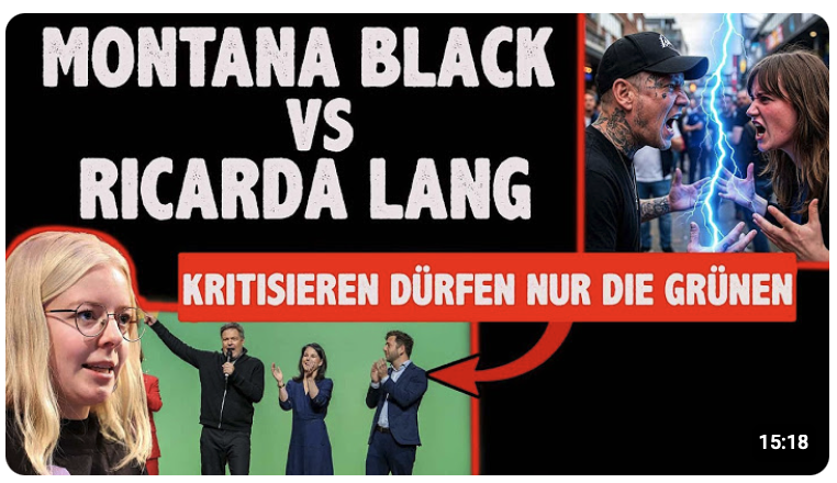 Grüne Ricarda Lang VS Montana Blackt und das grüne Vorfeld