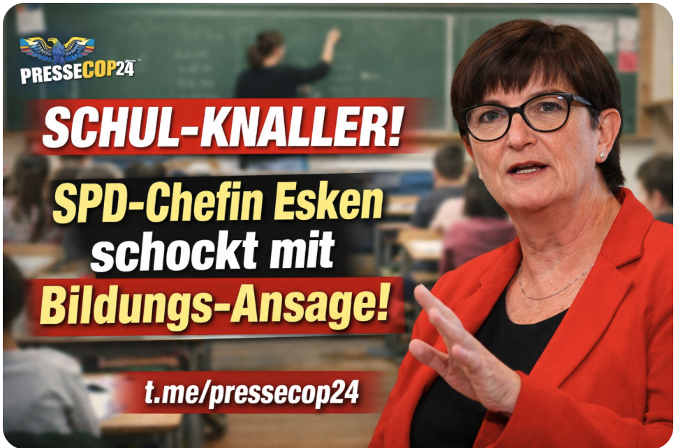 SCHUL-KNALLER! SPD-Chefin Esken schockt mit Bildungs-Ansage