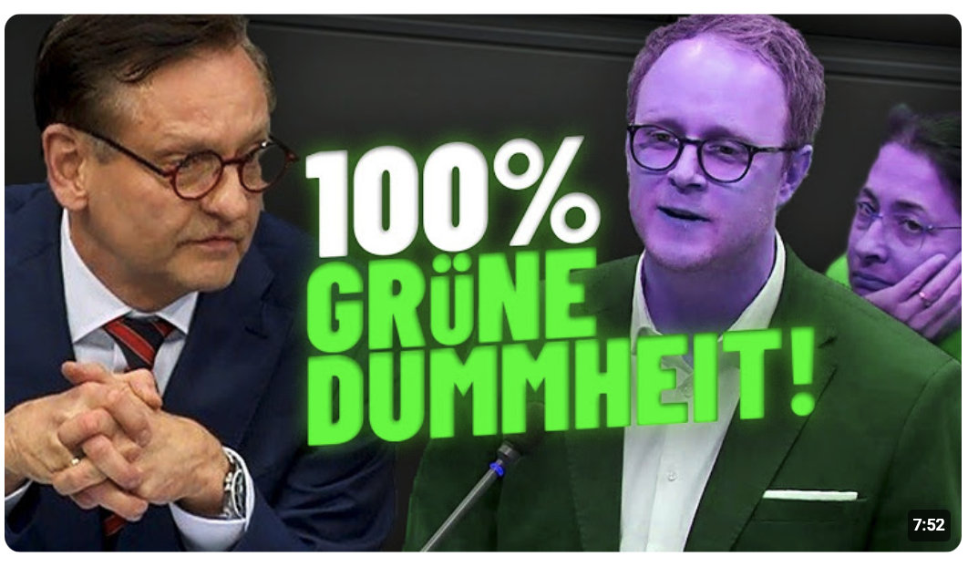 Grüne UNTERBRECHEN AfD-Rede im Bundestag! Gottschalk erteilt den Altparteien eine Lektion!