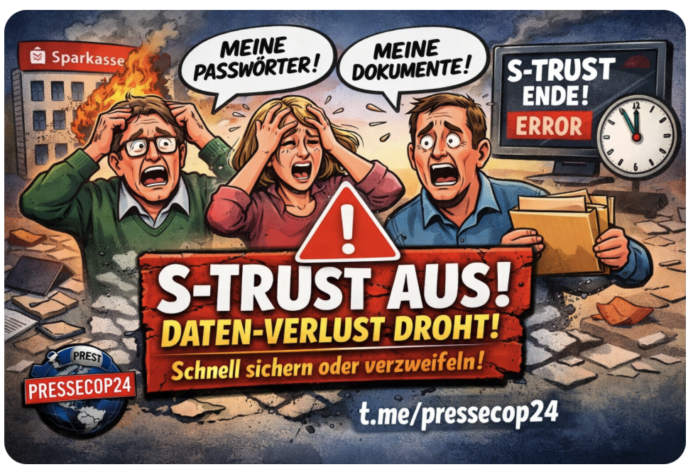 DIGITAL-SCHOCK BEI DER SPARKASSE! S-TRUST WIRD ABGESCHALTET – KUNDEN DROHT DATEN-VERLUST!