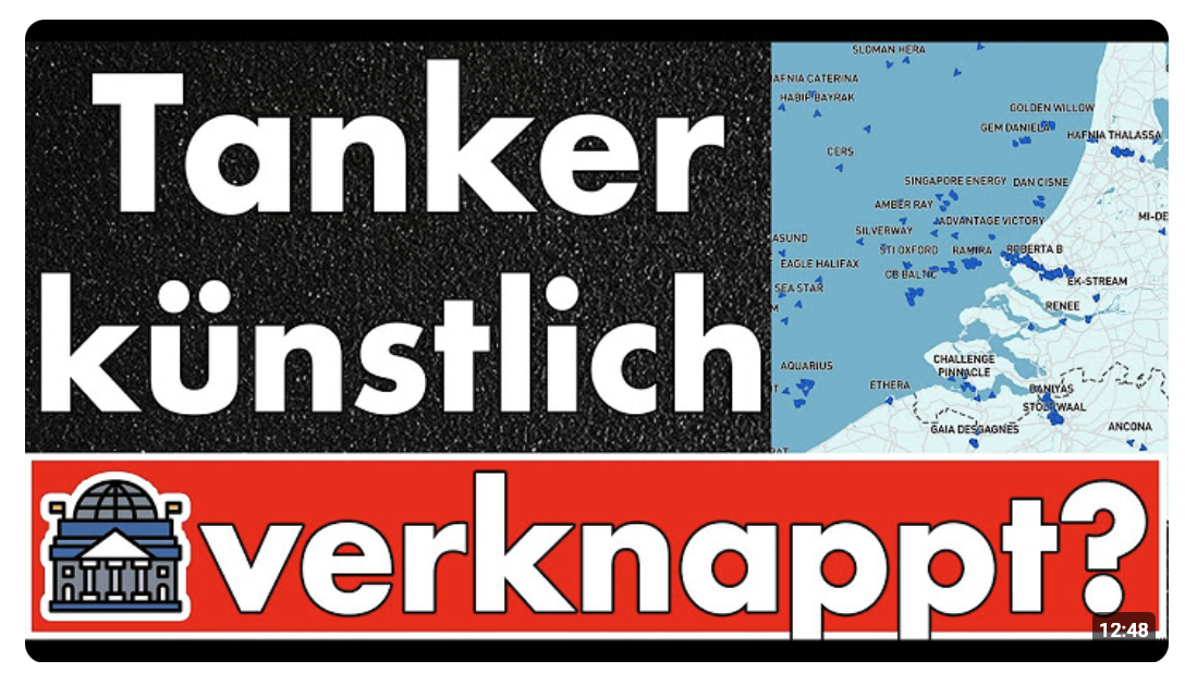 Werden Tankschiffe mit Öl & Diesel zurückgehalten? Ein Blick auf das Schiffsradar gibt klare Antwort