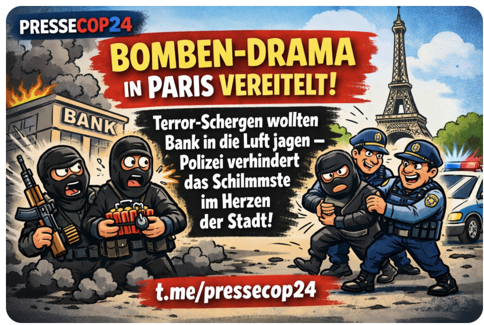 BOMBEN-DRAMA IN PARIS VEREITELT!