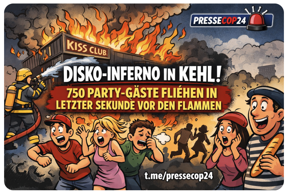 DISKO-INFERNO IN KEHL! 750 PARTY-GÄSTE FLIEHEN IN LETZTER SEKUNDE VOR DEN FLAMMEN