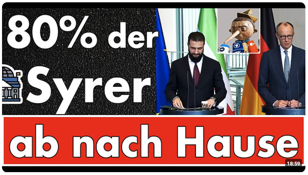 80% sollen nach Hause? Ärzte aber nicht? Merz macht Islamisten den Hof & bald wieder den Pinocchio?
