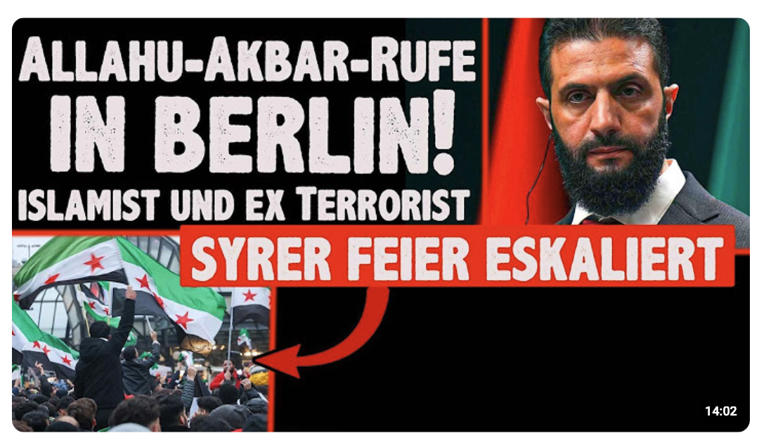 Allahu Akbar Rufe BERLIN Staatsempfang für ISLAMSTISCHEN Terrorsisten