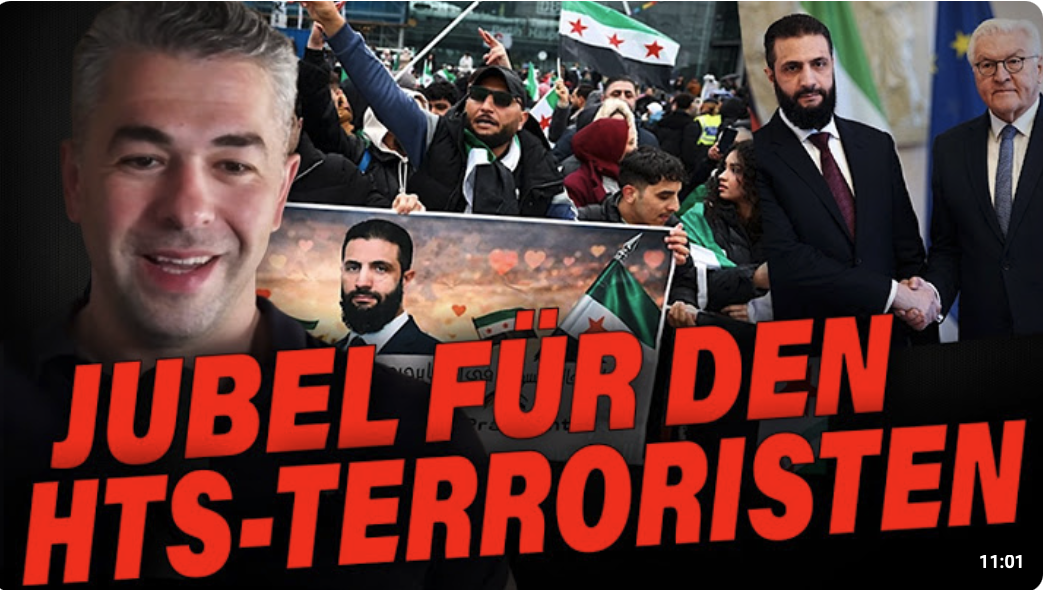 „Allahu Akbar“-Rufe für den Terror-Präsident! | Steinmeier trifft Al-Julani in Berlin