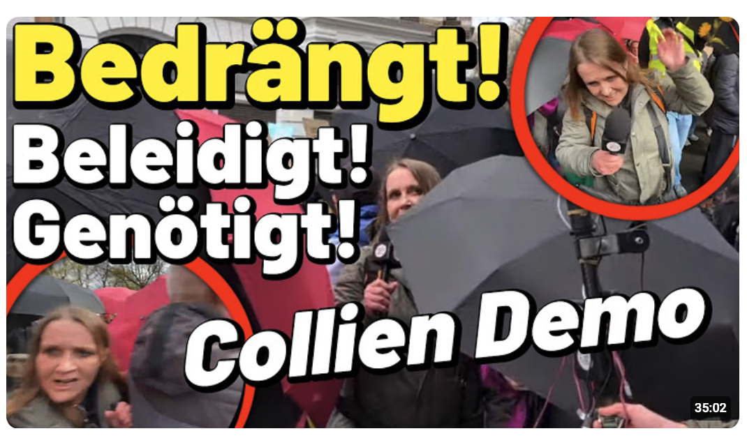 Beleidigungen & Nötigung gegen Journalistin bei Collien Fernandes Demo Köln Pressefreiheit? Polizei?