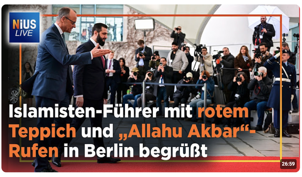 Merz hofiert Islamisten: 800.000 Syrer zurück – Realität oder Märchen? | NIUS Live vom 31.03.2026
