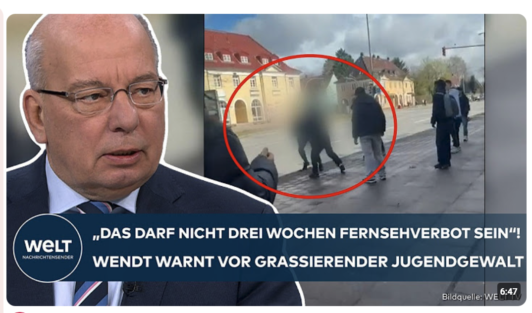 HAMBURG: „So ein Irrsinn!“ Messerstecher werden immer jünger! Rainer Wendt fordert harte Maßnahmen