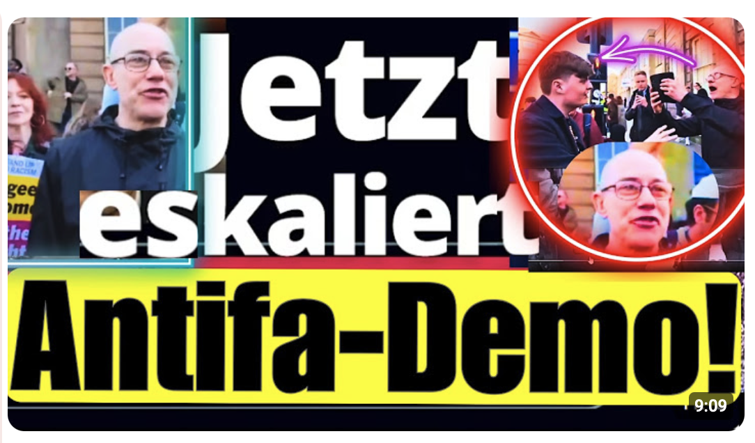 Antifa-Demo außer Kontrolle – Konservativer Reporter wird angespuckt von Antifant !!