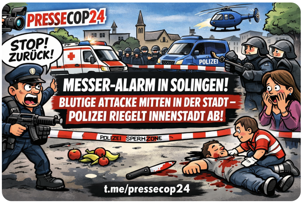MESSER-ALARM IN SOLINGEN! BLUTIGE ATTACKE MITTEN IN DER STADT – POLIZEI RIEGELT INNENSTADT AB!