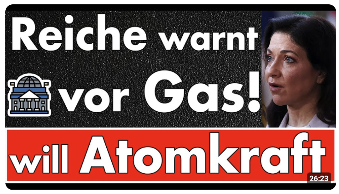 Diesel & Kerosin exportiert, jetzt wird es knapp! Reiche warnt vor Gas & will Atomstrom! Energielage