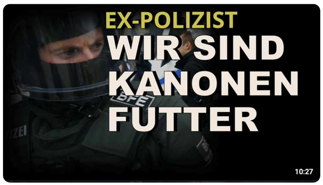 Polizisten-Mörder freigesprochen. Polizist klagt an. Wir sind Kanonenfutter.