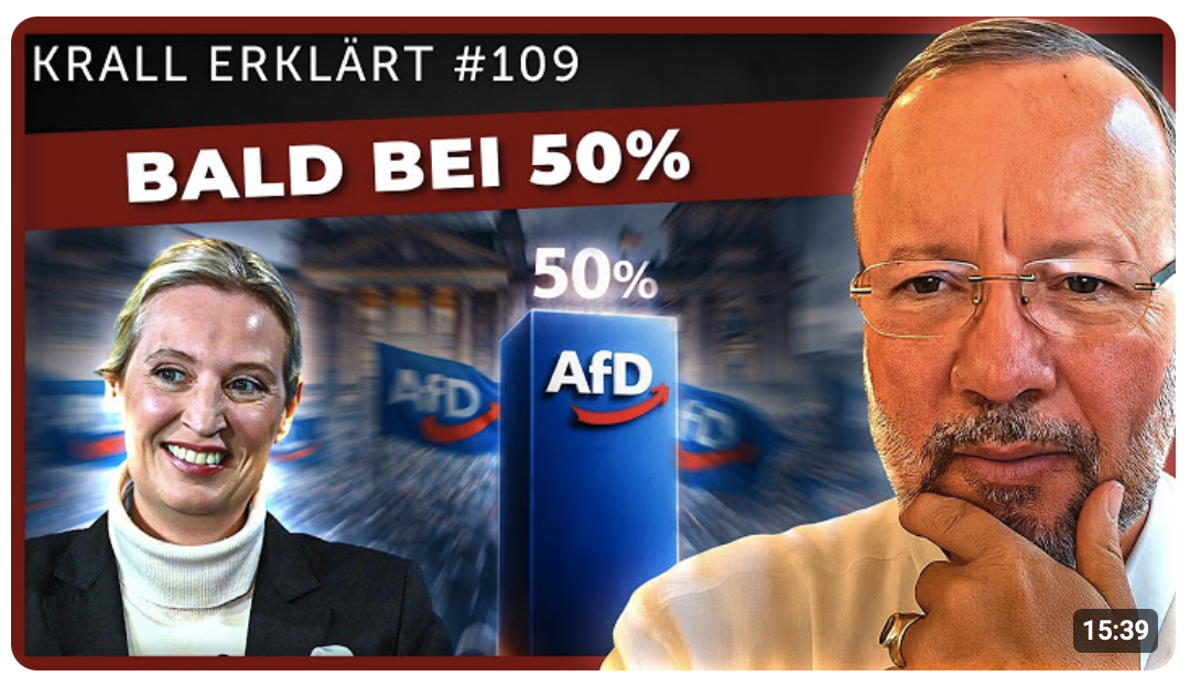 „Unsere Demokratie“ wankt: AfD-Werte steigen mit jeder Wahl! | #KrallErklärt