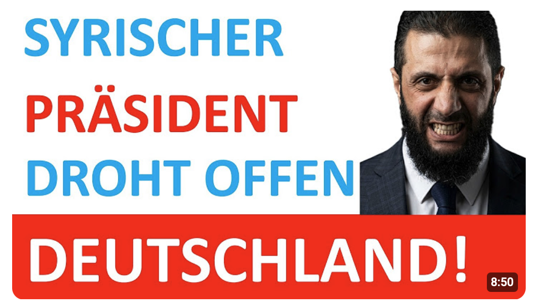 Wir nehmen unsere Syrer nicht zurück. Die sind ein strategisches nationales Gut!