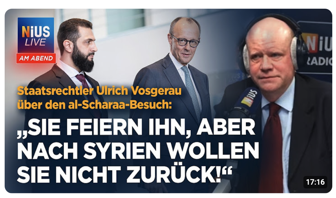 Warum der Besuch von al-Scharaa bei Merz hat Sprengkraft hat I