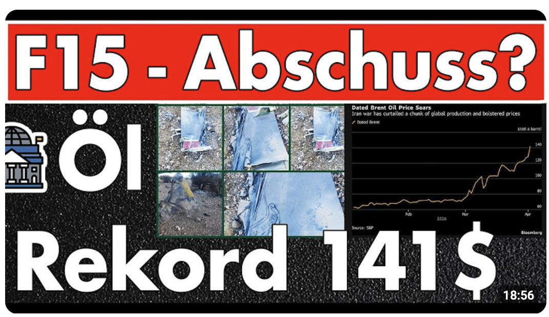 F15 vom Himmel geholt? F16 mit Notfall – Ölpreis auf Rekord bei 141$ – US-Truppen suchen 2. Pilot!