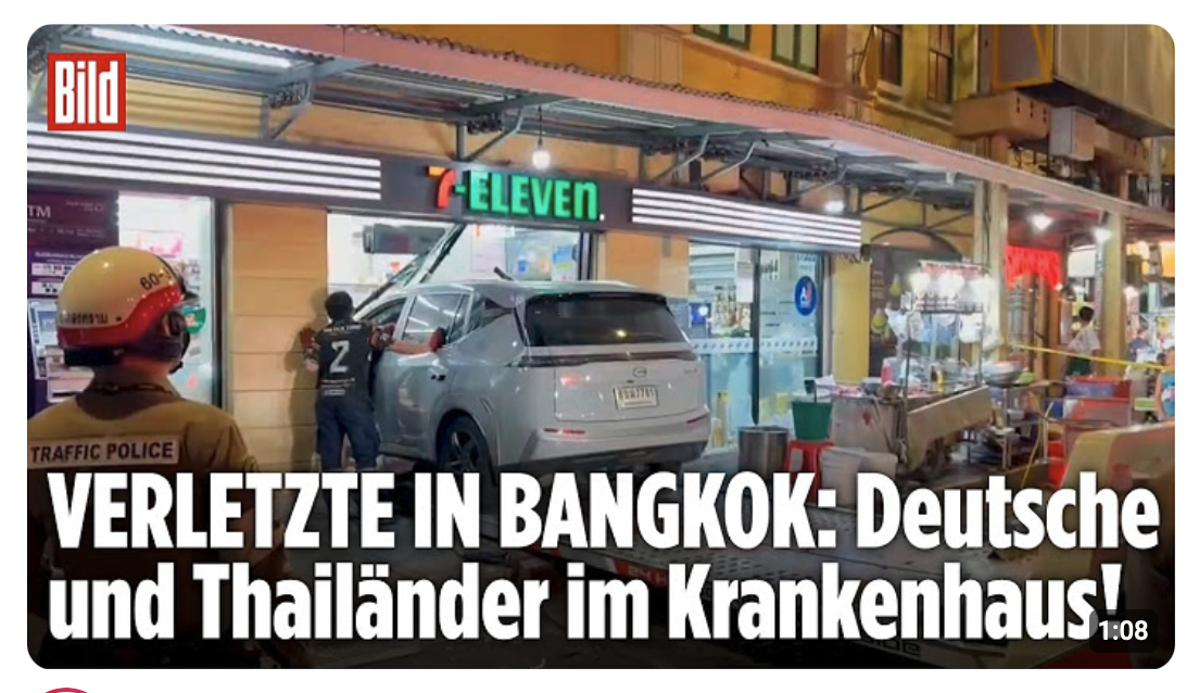CHAOS IN BANGKOK: Deutsche Touristen unter Verletzten nach E-Auto-Katastrophe!