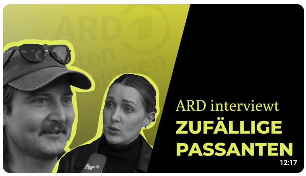ARD fragt zufällige Passanten!
