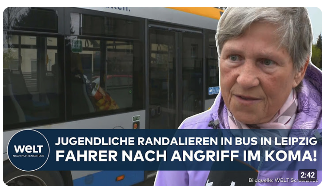 LEIPZIG: Ins Koma geprügelt! Jugendlicher attackiert Fahrer nach Randale im Bus