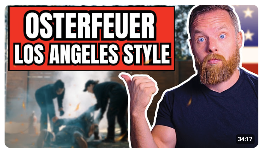 Alltag Los Angeles: Osterfeuer LA Style.