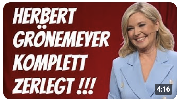 „Komikerin zerlegt Kartellparteien und Grönemeyer brutal“