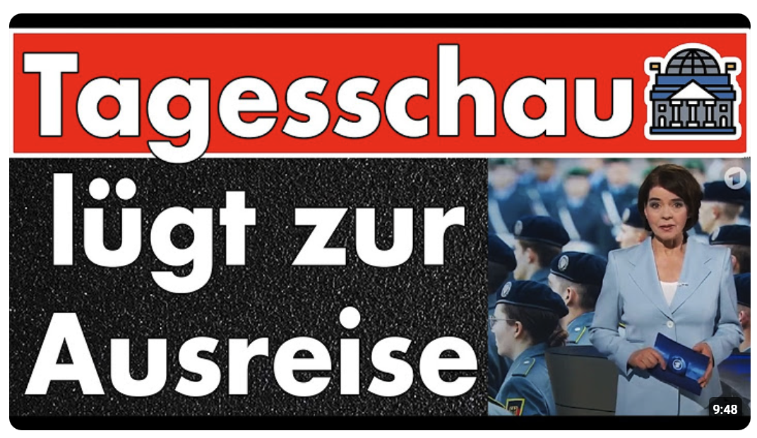 Staatspropaganda: Tagesschau macht aus Genehmigungspflicht zur Ausreise eine Meldepflicht! Lüge!