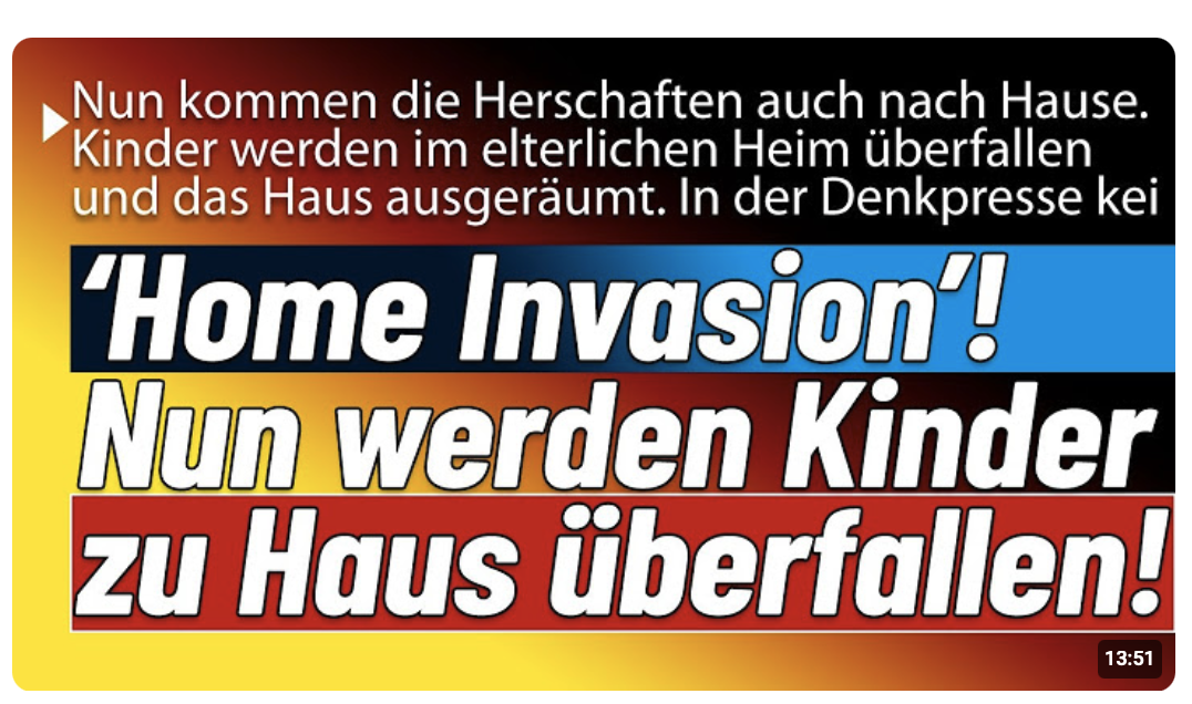 Niemand ist mehr sicher! Kind im Elternhaus überfallen. ‚Gäste‘ quälen Jungen und räumen Bude aus!