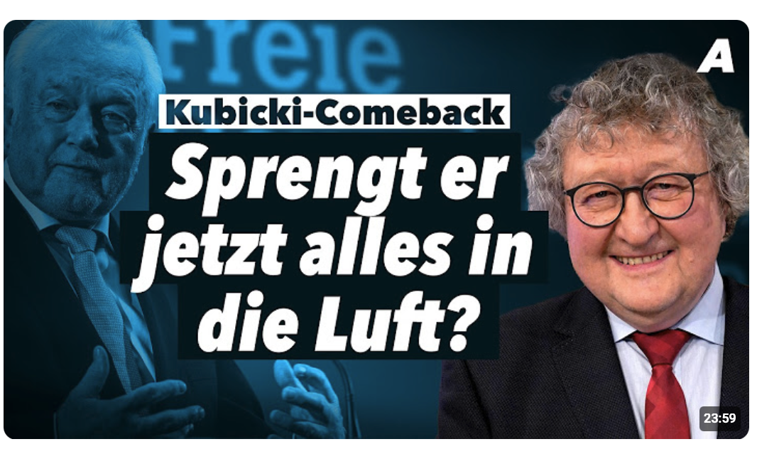 Sprengt Kubicki jetzt alles in die Luft? – Werner J. Patzelt im Interview