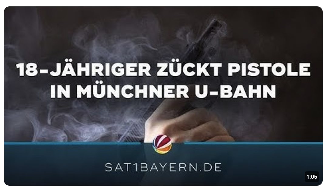 Polizeieinsatz in Münchner U-Bahn: 18-Jähriger zückt Pistole