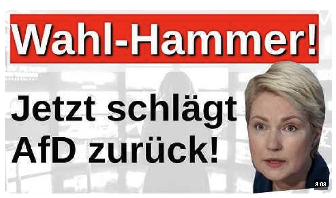 AfD schlägt zurück! Der Kirche geht das Geld aus! Millionen Wähler beschimpft! MW Wahl