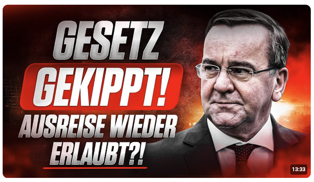 AUSREISE VERBOT: PISTORIUS macht RÜCKZIEHER?! Was jetzt WIRKLICH gilt!