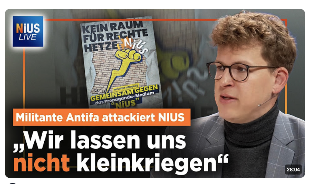 Gewaltandrohungen & Antifa-Server: So geht die linksextreme Initiative „Nein zu NIUS“ gegen uns vor