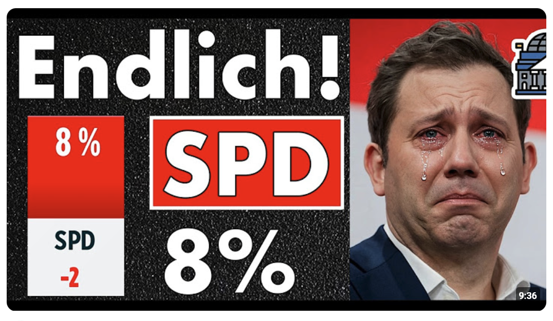 Negativ-Rekord für die SPD! 8-Prozent-Kevin & 8-Prozent-Bärbel regieren uns in den Abgrund!