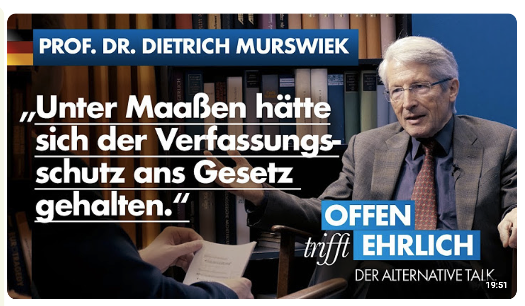 Viele Bewertungen beruhen auf einer falschen rechtlichen Grundlage | Dietrich Murswiek