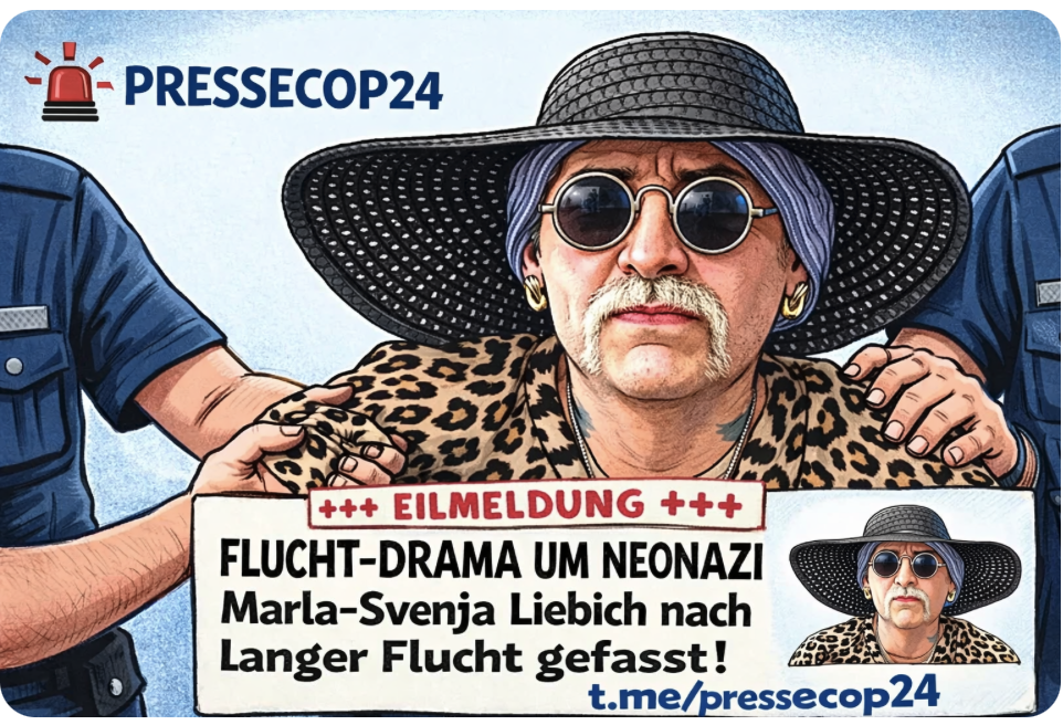 +++ EILMELDUNG +++  FLUCHT-DRAMA UM NEONAZI Marla-Svenja Liebich  nach langer Flucht gefasst!