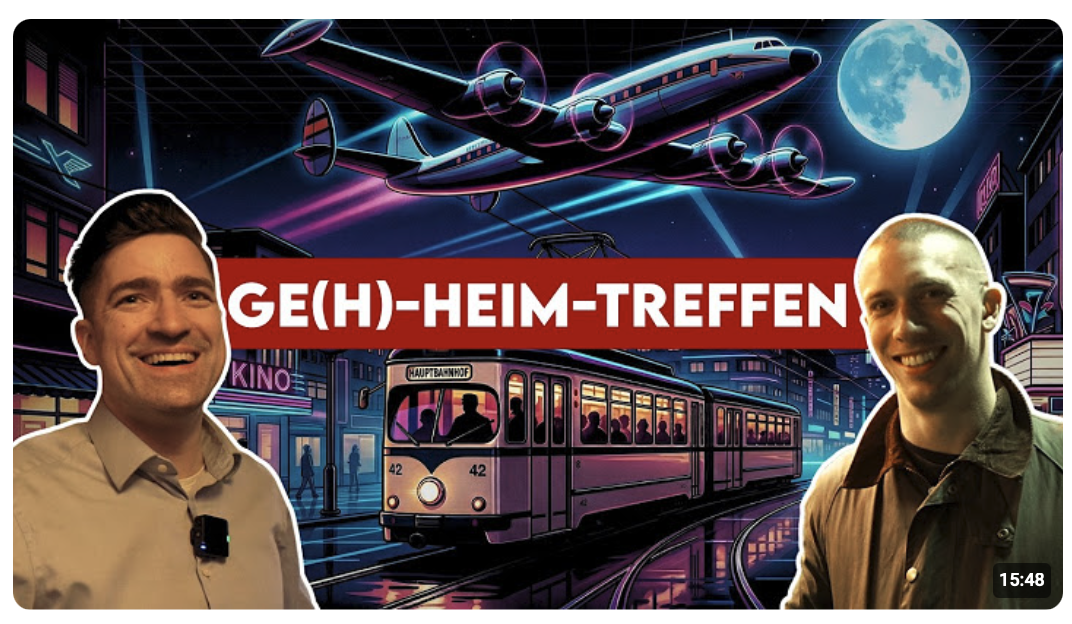 STRENG GEHEIM: Mit Sellner in der Tram durch Düsseldorf