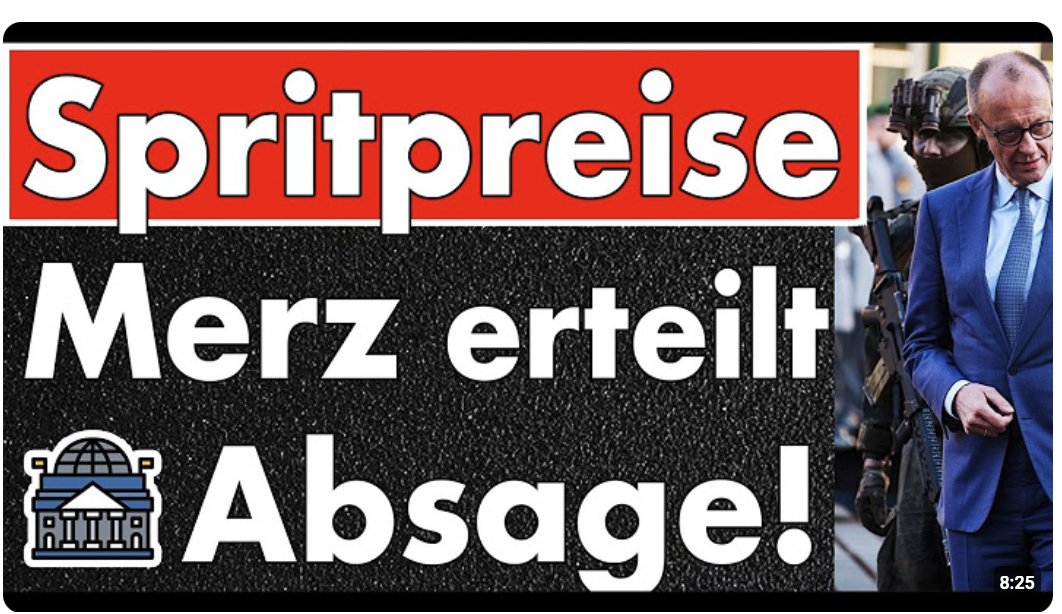 Keine Senkung der Spritpreise in Sicht! Merz beruft Pressekonferenz ein um nichts zu verkünden!