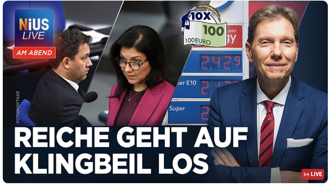 NIUS verschenkt 100-Euro-Tankgutscheine! Die besten Videos | NIUS Live am Abend vom 10.04.2026