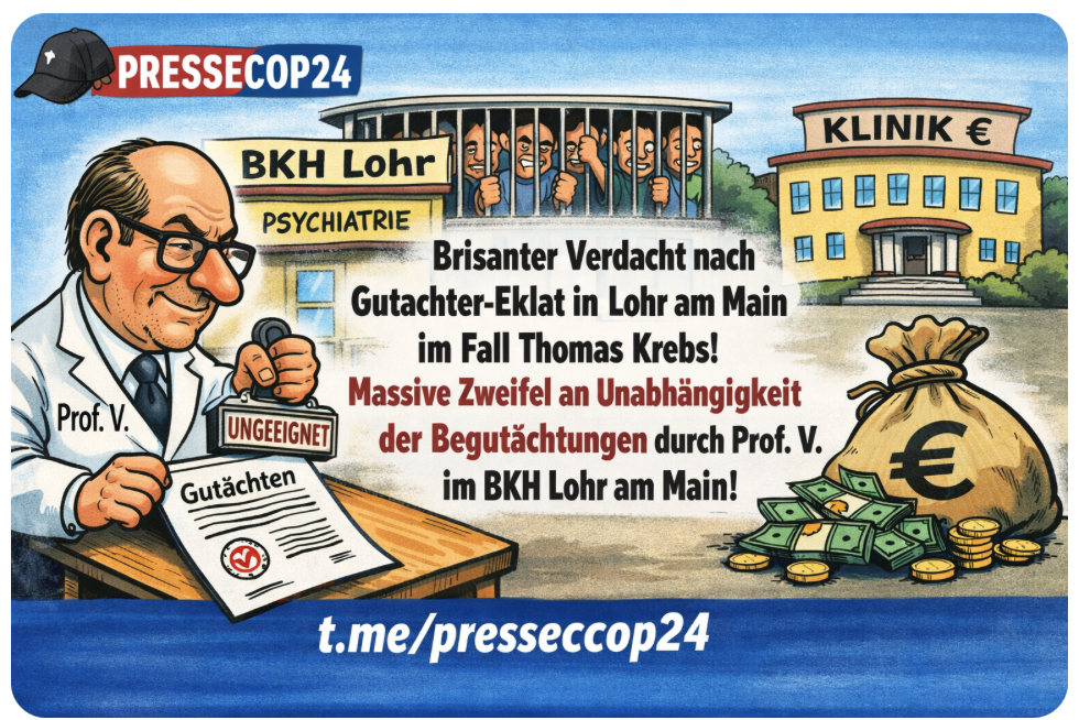 Brisanter Verdacht nach Gutachter-Eklat in Lohr am Main im Fall Thomas Krebs!