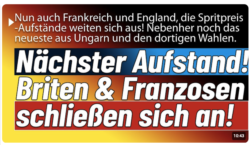 Topmeldungen: Spritpreis Aufstände weiten sich aus & neueste Nachrichten zur Ungarn Wahl!