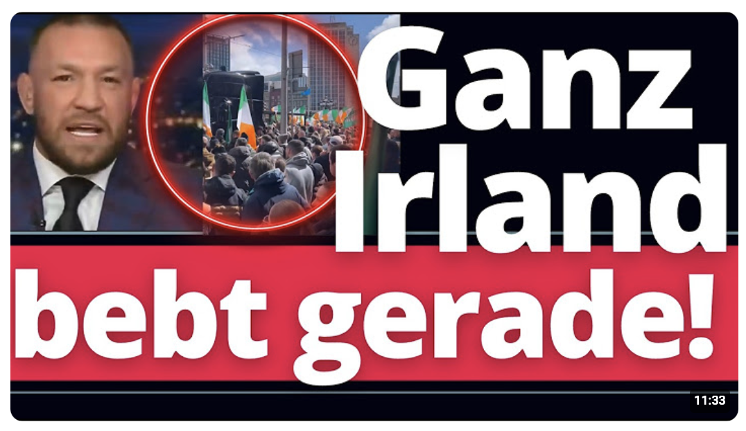 Massive Politbombe in Irland legt das ganze Land lahm! Irländer haben die Schnauze endgültig voll!
