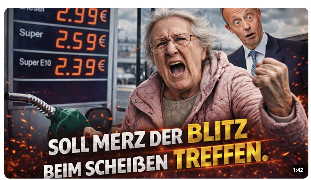 Oma platzt der Kragen an der Tankstelle
