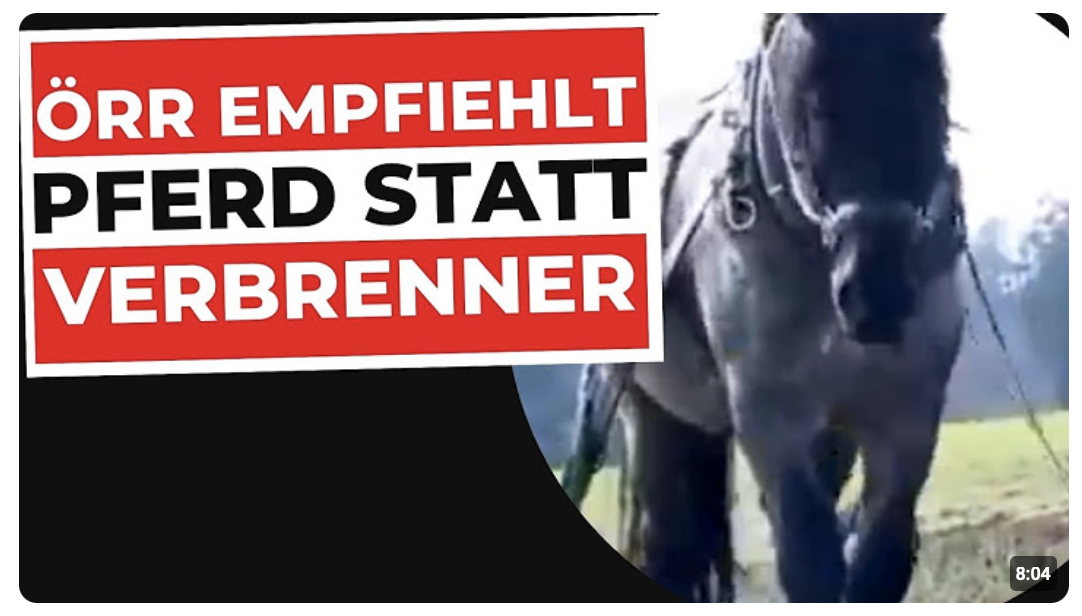 BR dreht durch: Ackergaul statt Traktor! 