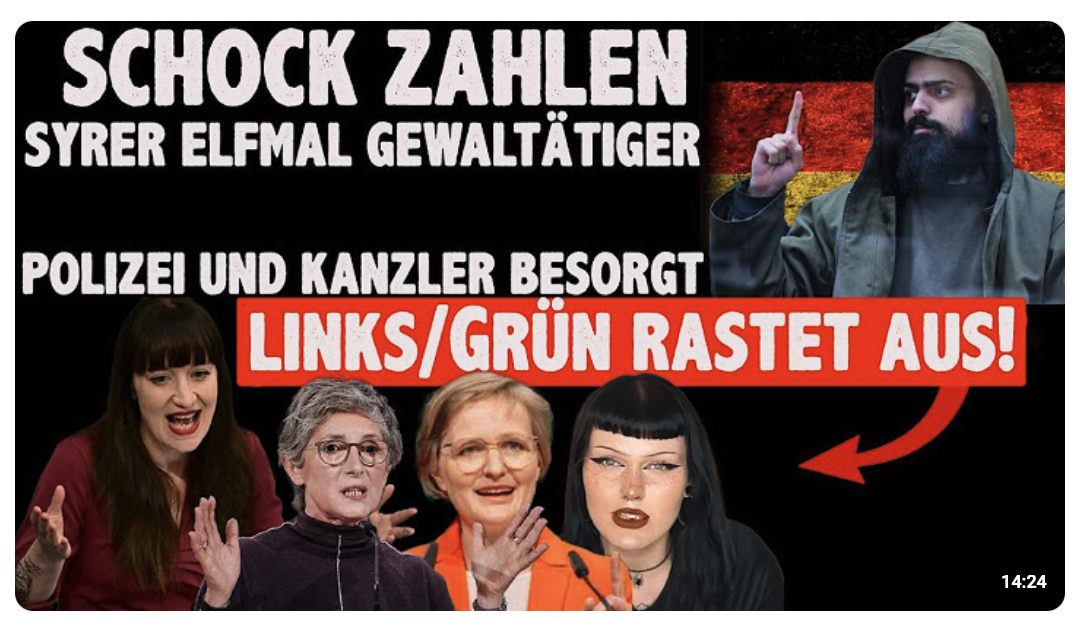 Migranten elfmal gewalttätiger als DEUTSCHE Schock Zahlen erschüttern Deutschland LINKS relativiert