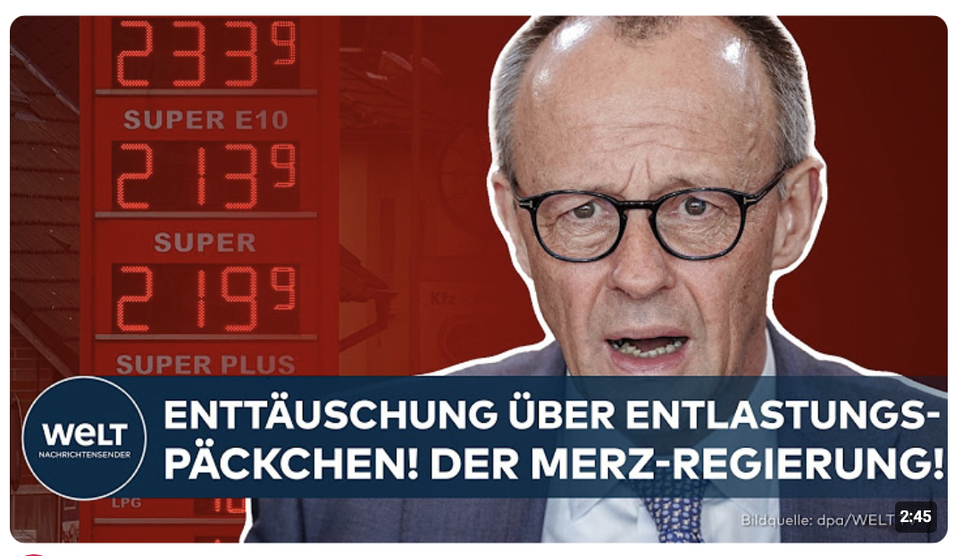 SPRITPREISE: Enttäuschung über Merz’ Entlastungspäckchen! Umsetzung wird noch Wochen dauern!