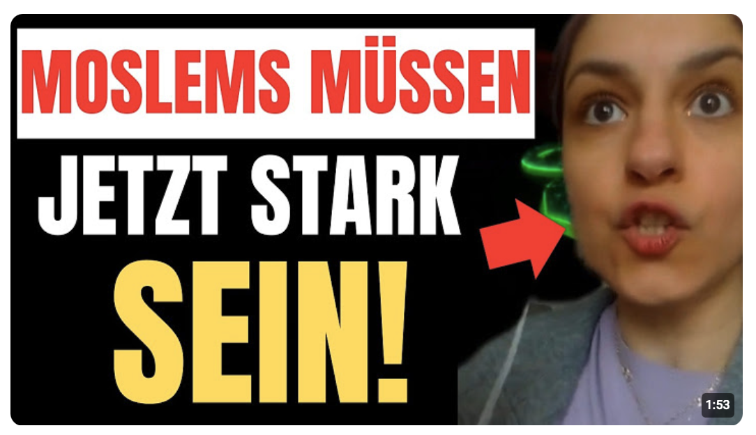 DEUTSCHEN MOSLEMS wird dieses VIDEO so gar nicht GEFALLEN!