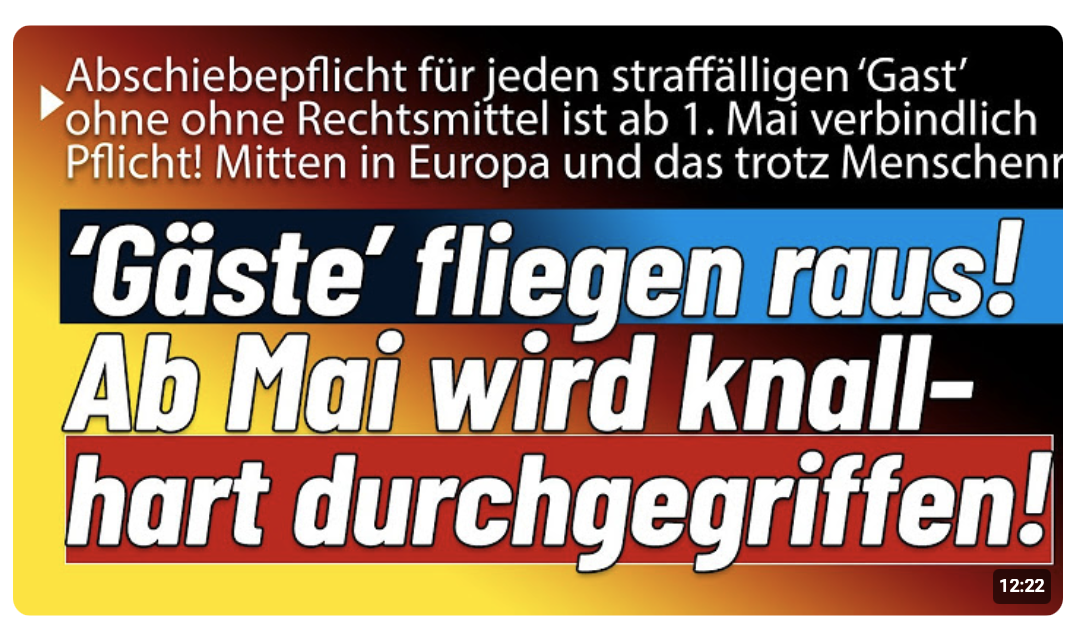 Ab 01. Mai ist Schluss mit lustig! Zudem: 500,- mehr für BT Abgeordnete, Irland brennt & Spritpreis!