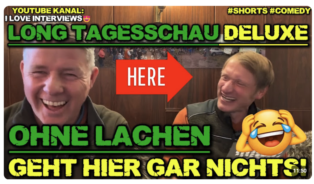 „WAS ERLAUBEN DEUTSCHLAND?“ – LACHEN!? LONG TAGESSCHAU DELUXE!
